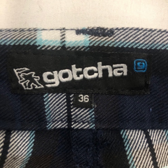 - Mens Navy Blue Flannel Shorts. Size 36 - Picture 5 of 5